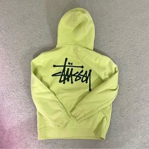 Stussy Hoodie Sweatshirt Sweater Jacket !! lime color🍐